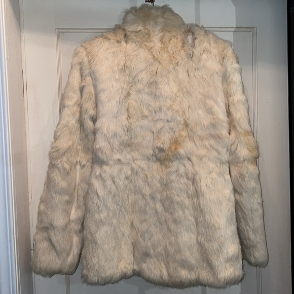 Vintage rabbit fur coat for repair or repurpose - Picture 5 of 8